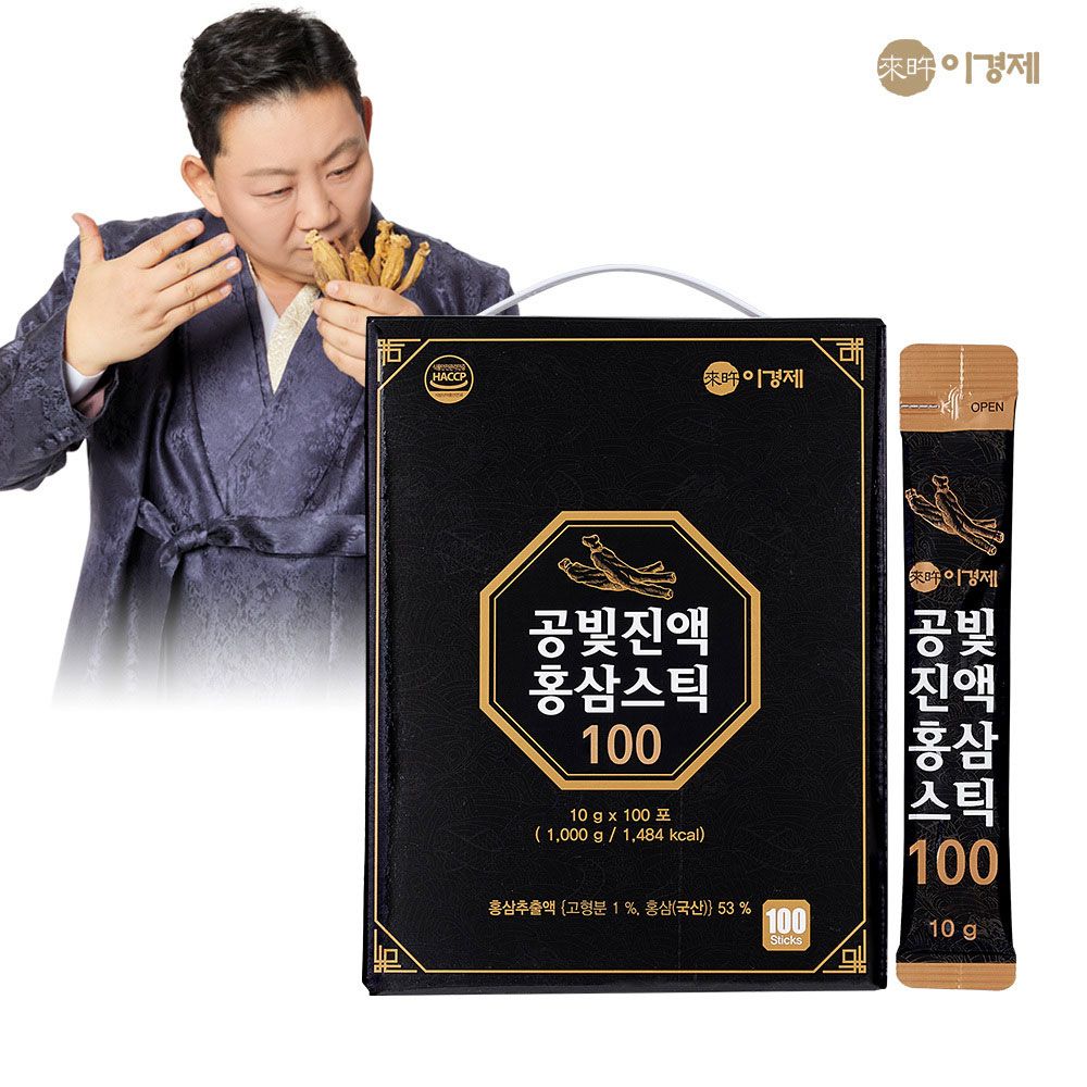 [Lee Gyeongje] Korean Red Ginseng Extract Sticks 10g x 100ea-Energy Staminer Performance _ Made in Korea